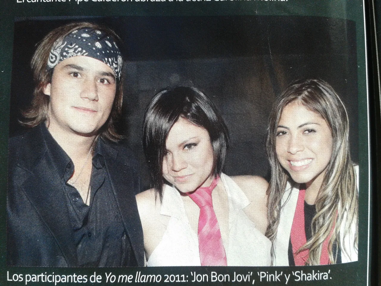 Mateo Acevedo como participante del programa Yo Me Llamo 2011